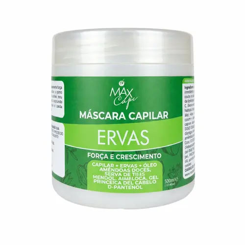 MASCARA CAPILAR ERVAS MAX CAPI 500G