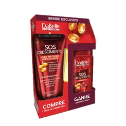 KIT OLEO EM CREME E SHAMPOO SOS CRESCIMENTO DABELLE 190ML E 100ML