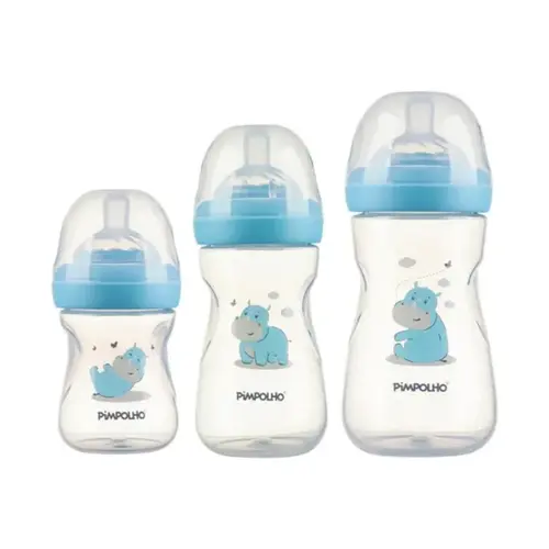 KIT MAMADEIRA SERENA AZUL COM 3 UNIDADES PIMPOLHO 150ML, 260ML E 330ML REF-301497