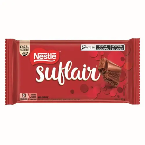 BARRA DE CHOCOLATE SUFLAIR NESTLE 80G