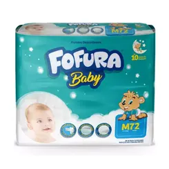 FRALDA HIPER M COM 72 UNIDADES FOFURA BABY