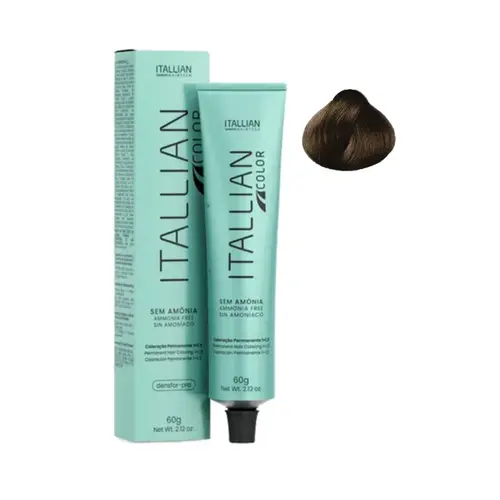 TINTA 4.0 CASTANHO SEM AMONIA TRIVITT ITALLIAN COLOR 60G