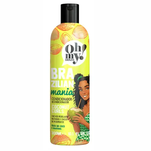 CONDIONADOR COCONUT CURLS BRAZILIAN MANIA OH MY 300ML