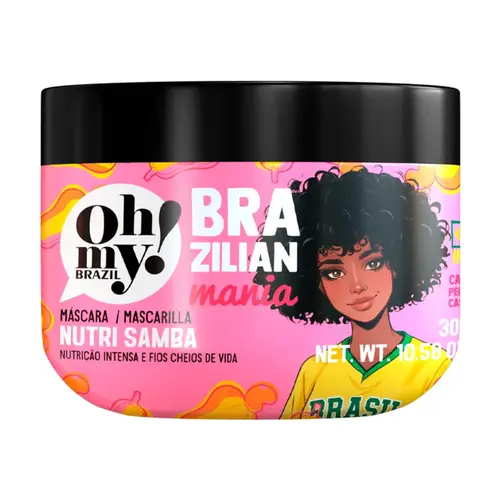 MASCARA NUTRI SAMBA BRAZILIAN MANIA OH MY 300G