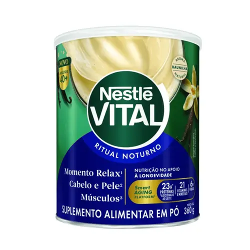SUPLEMENTO ALIMENTAR BAUNILHA VITAL NOTURNO NESTLE 360G