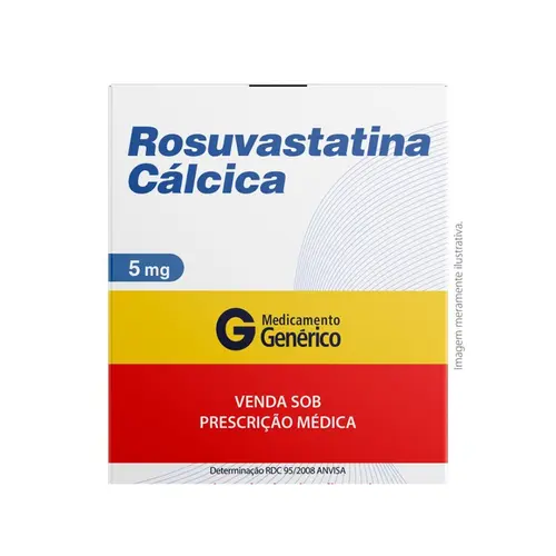 ROSUVASTATINA CALCICA 5MG COM 30 COMPRIMIDOS BIOSINTETICA