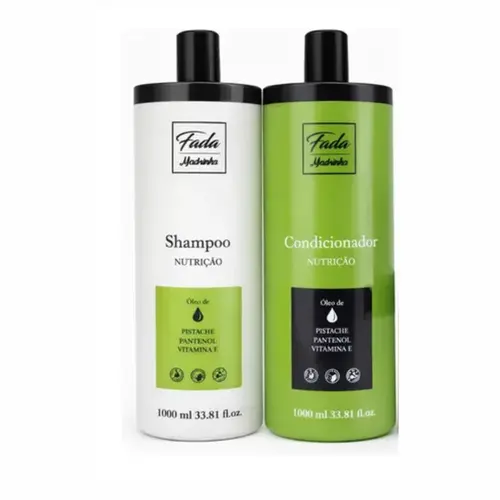 KIT SHAMPOO E CONDICIONADOR NUTRIÇÃO FADA MADRINHA 1000ML
