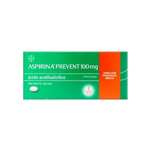 ASPIRINA PREVENT 100MG COM 100 COMPRIMIDOS