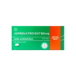 ASPIRINA PREVENT 100MG COM 100 COMPRIMIDOS