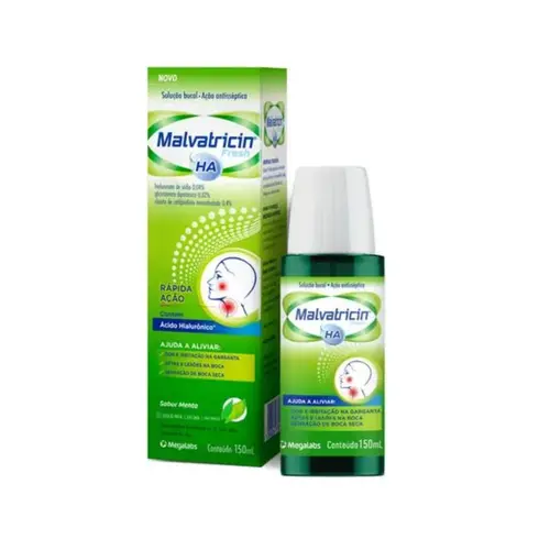 SPRAY BUCAL FRESH MENTA ACAO ANTISSEPTICA HA MALVATRICIN 150ML