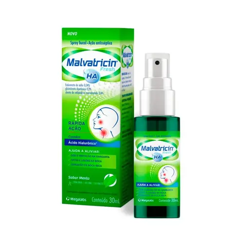 SPRAY BUCAL FRESH MENTA ACAO ANTISSEPTICA HA MALVATRICIN 30ML