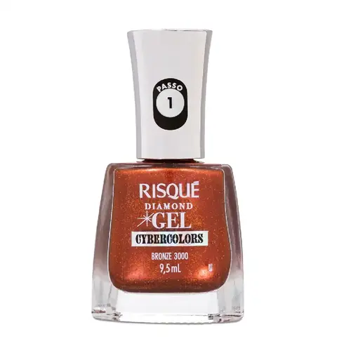 ESMALTE CYBERCOLOR BRONZE 3000 DIAMOND GEL RISQUE 9,5ML