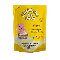 SABONETE LIQUIDO GLICERINA REFIL CHEIRINHO DE BEBE 200ML