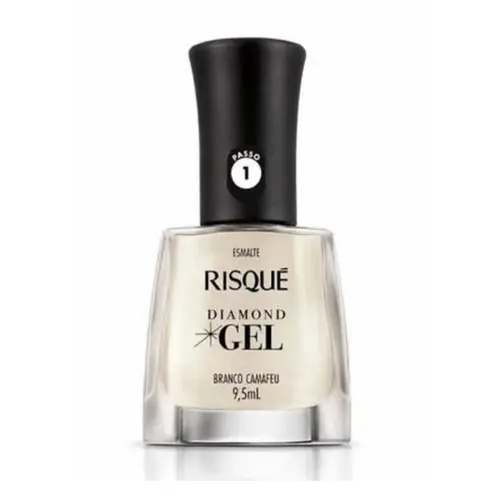 ESMALTE BRANCO CAMAFEU DIAMOND GEL RISQUE 9,5ML