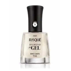 ESMALTE BRANCO CAMAFEU DIAMOND GEL RISQUE 9,5ML
