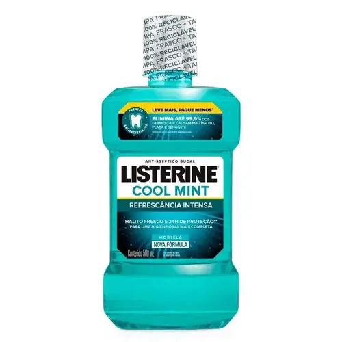 ENXAGUANTE BUCAL COOL MINT HORTELA LISTERINE 500ML
