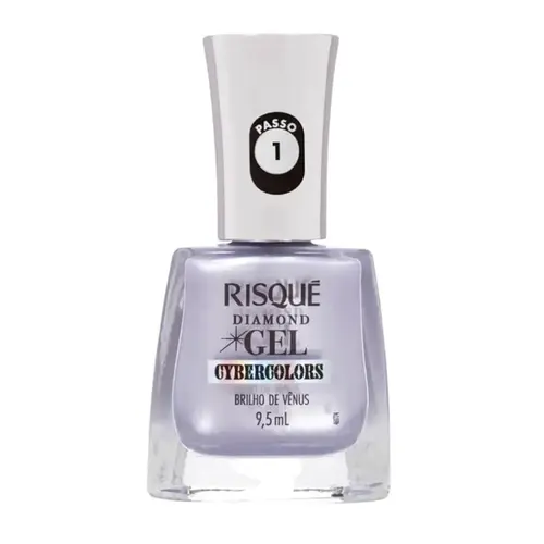 ESMALTE BRILHO DE VENUS DIAMOND GEL CYBERCOLOR RISQUE 9,5ML