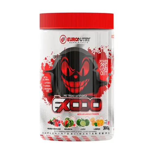 PRE TREINO FRUTAS VERMELHAS EXODO EURONUTRY 300G