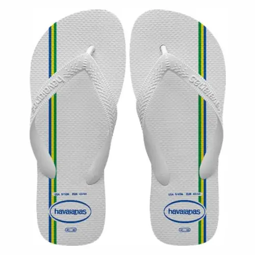 SANDALIA BRASIL VIBES 41/42 BRANCO HAVAIANA