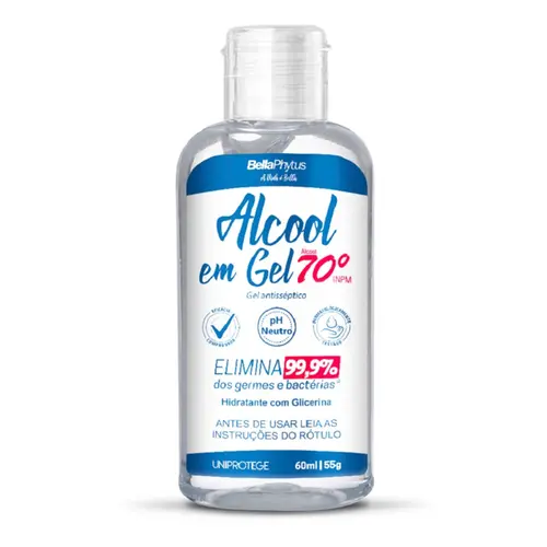 ALCOOL GEL 70% BELLAPHYTUS 55G