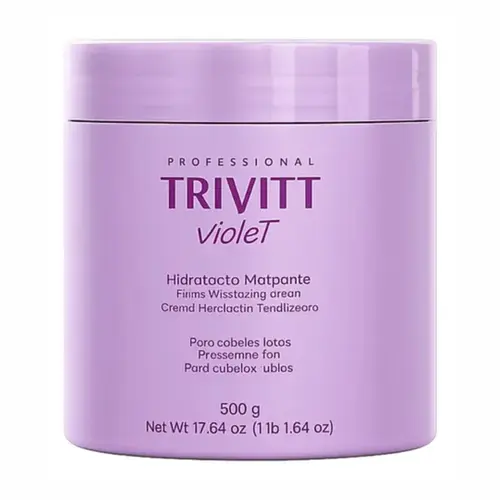 MASCARA DE HIDRATACAO MATIZADORA VIOLET TRIVITT 500G