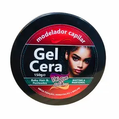 GEL CERA MODELADOR CAPILAR VAI QUE COLA 150G