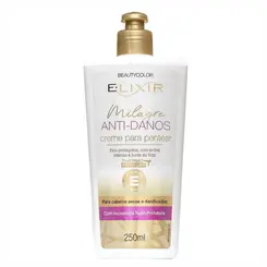 CREME PARA PENTEAR MILAGRE ANTI DANOS ELIXIR BEAUTY COLOR 250ML