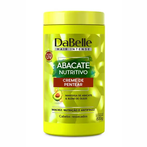 CREME PARA PENTEAR ABACATE NUTRITIVO DABELLE 800G