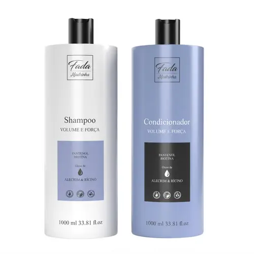 KIT SHAMPOO E CONDICIONADOR VOLUME E FORCA FADA MADRINHA 1L
