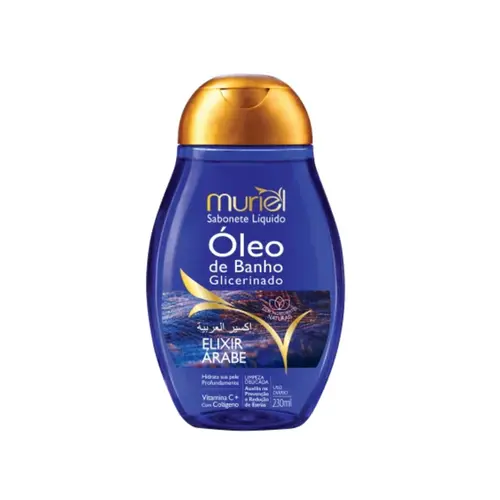 SABONETE LIQUIDO OLEO DE BANHO GLICERINADO ELIXIR ARABE MURIEL 230ML