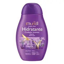 LOCAO DEO HIDRATANTE LAVANDA E COLAGENO MURIEL 200ML