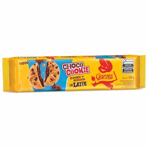 BISCOITO COOKIE CHOCOLATE AO LEITE GAROTO 100G