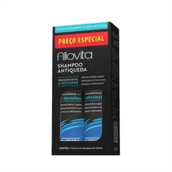 SHAMPOO ANTIQUEDA 7 ATIVOS COM 2 UNIDADES ALLOVITA 200ML