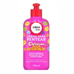 CREME PARA PENTEAR DEFINICAO CACHOS OSTENTACAO SALON LINE 300ML