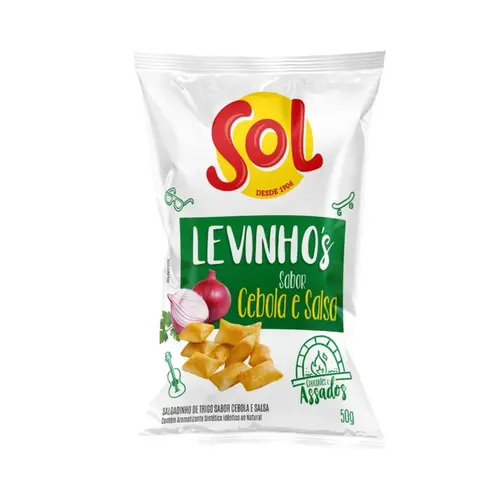 SALGADINHO CEBOLA E SALSA LEVINHOS SOL 50G