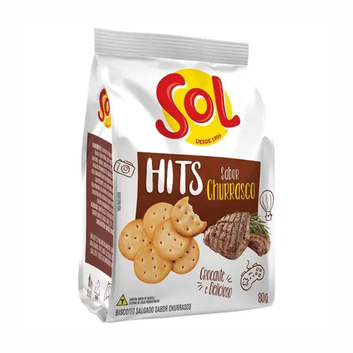 SALGADINHO CHURRASCO HITS SOL 80G