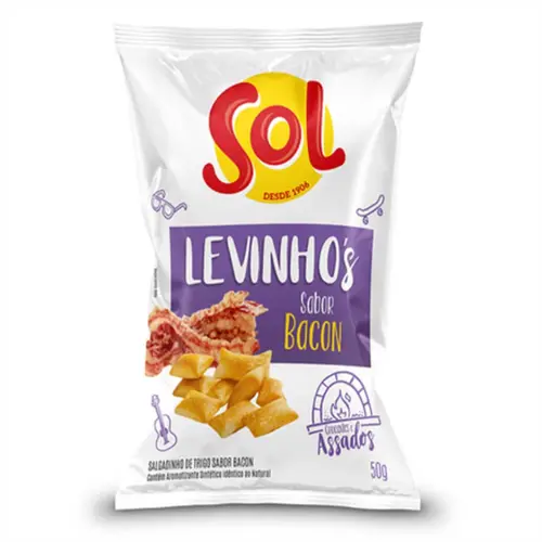SALGADINHO BACON LEVINHOS SOL 50G