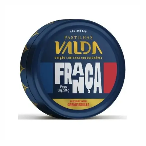 PASTILHA CREME BRULLE FRANÇA VALDA 50G