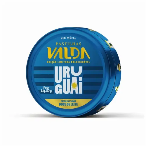 PASTILHA DOCE DE LEITE URUGUAI VALDA 50G