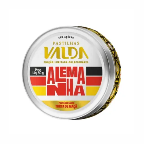 PASTILHA TORTA DE MACA ALEMANHA VALDA 50G