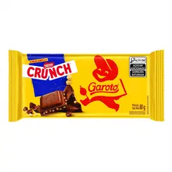 BARRA CHOCOLATE CRUNCH GAROTO 80G