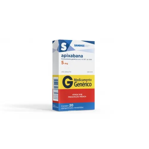 APIXABANA 5MG COM 20 COMPRIMIDOS