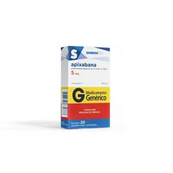 APIXABANA 5MG COM 20 COMPRIMIDOS