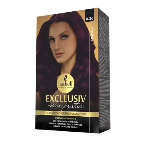 TINTA COLOR PRATIC 8.26 MARSALA EXCLLUSIV HASKELL