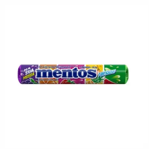 BALA RAINBOW MENTOS COM 11 UNIDADES