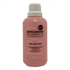 REMOVEDOR DE ESMALTE SEM ACETONA COM OLEOS NATURAIS FARMAX 100ML