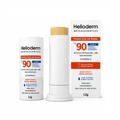 PROTETOR SOLAR BASTÃO SEM COR 90FPS HELIODERM 12G