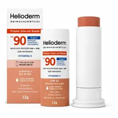 PROTETOR SOLAR BASTÃO COR 30 90FPS HELIODERM 12G