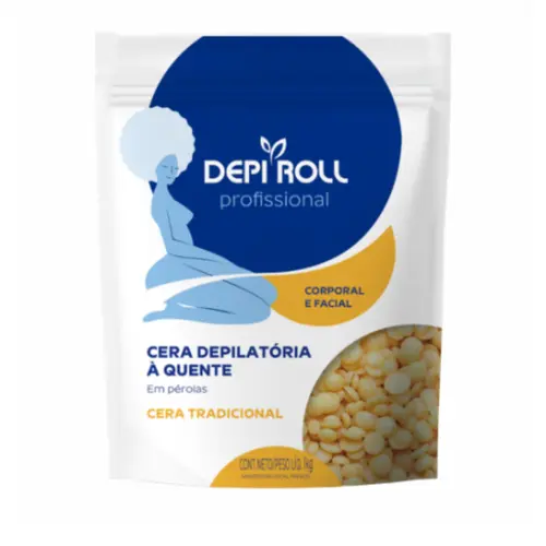 CERA DEPILATORIA A QUENTE PEROLA TRADICIONAL DEPI ROLL 1KG