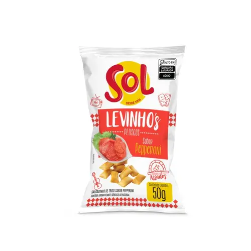 SALGADINHO PEPPERONI SOL LEVINHOS 50G